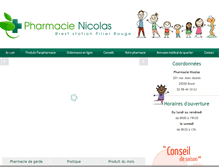 Tablet Screenshot of pharmacie-nicolas-brest.com